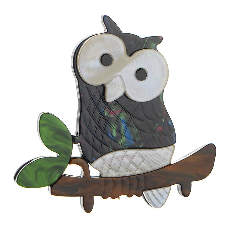 Большая акриловая брошь в виде совы модные ювелирные украшения булавки броши