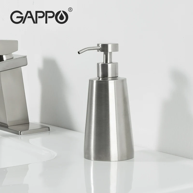 

Gappo Stainless Steel Liquid Soap Dispenser Chrome Polished Hand Soap Dispenser Kitchen Bathroom Hardware Accessories Y350002-US