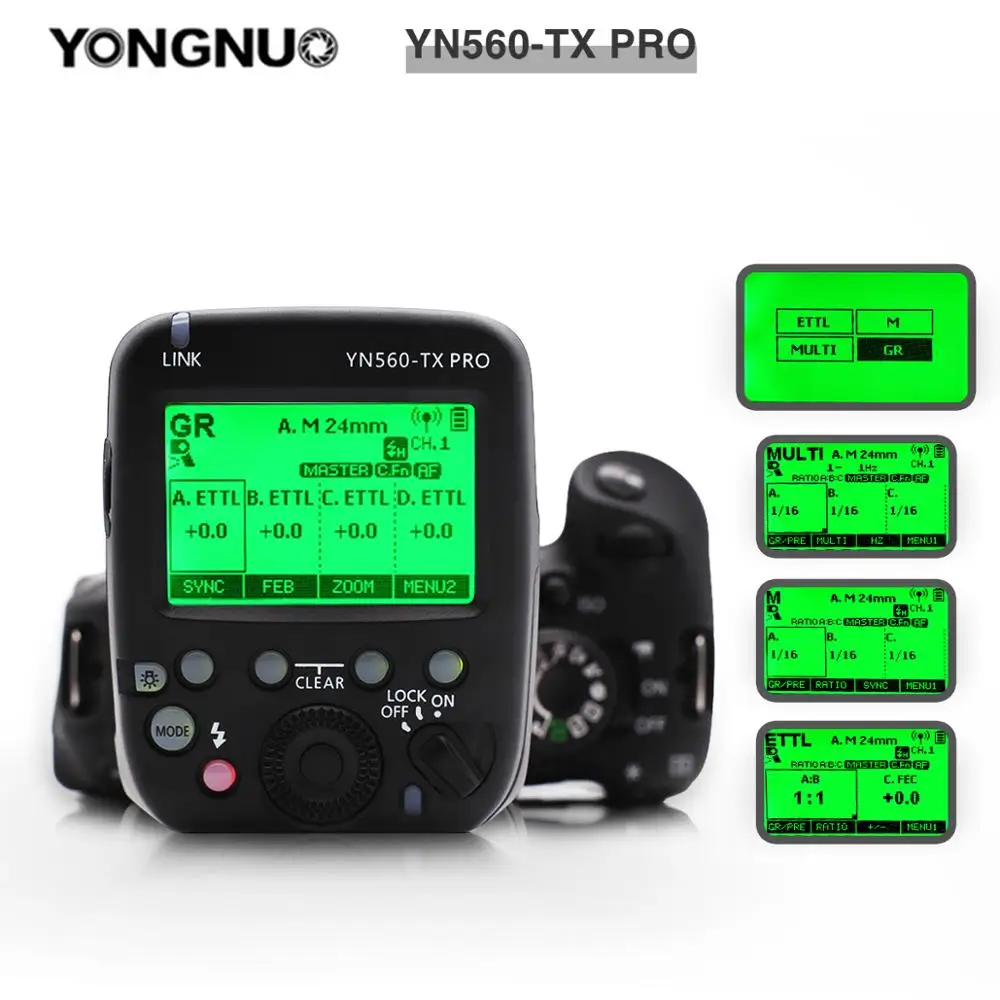 YONGNUO YN560 TX II YN560TX Pro беспроводной ручной вспышка передатчик триггер для YN200 IV камеры