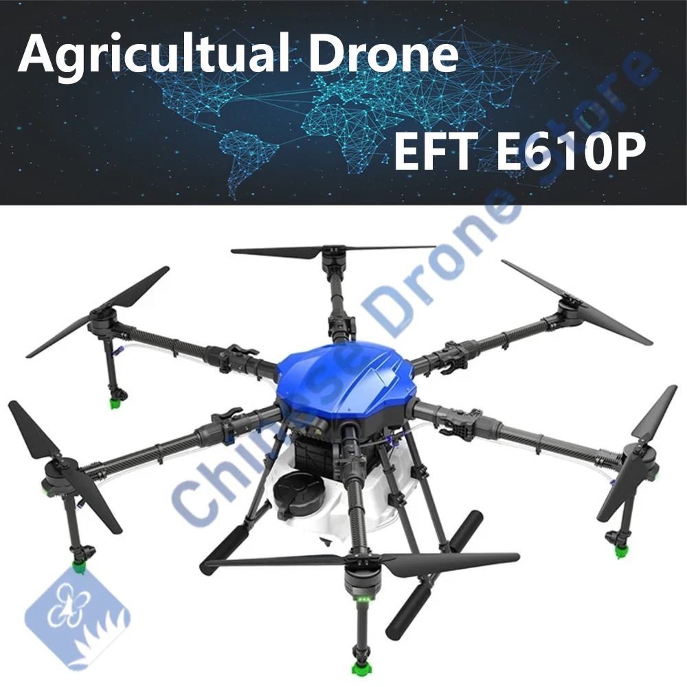 EFT E610 E610P 10 л кг 6-осевой сельскохозяйственный распылитель Дрон сельское хозяйство