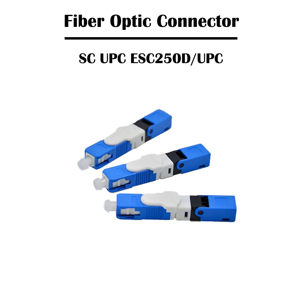 100 шт./лот SC UPC/APC оптоволоконный разъем ESC250D Embedded SM одномодовый простой FTTH быстрый