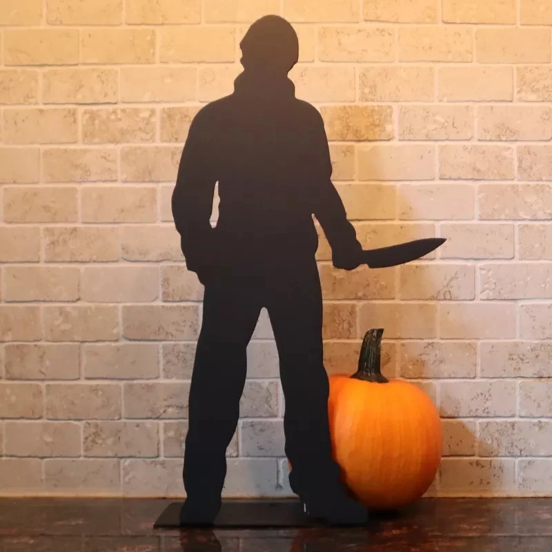 

Halloween Table Top Shadow Figures Metal Desktop Ornament Home Restaurant Decoration 12inch