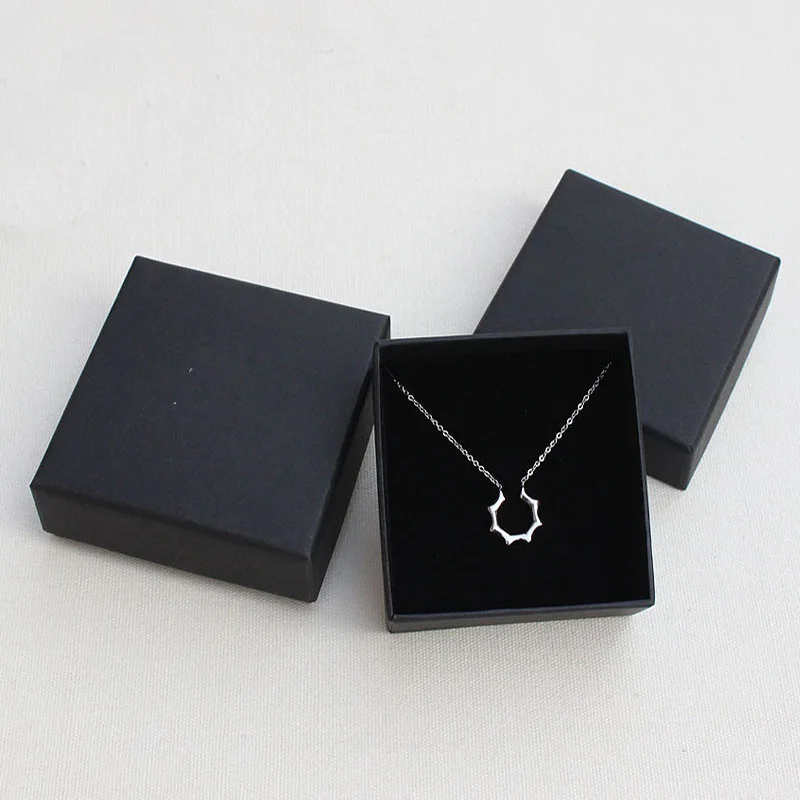 50 шт./лот 8 3*5*2 5 см шкатулка для ювелирных изделий органайзер помолвки черные