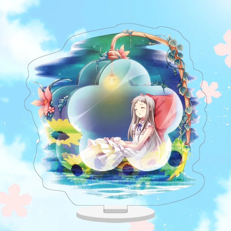 Аниме Anohana Honma Meiko Menma Yadomi Jinta 10 см милая фигурка на акриловой подставке настольная коллекция украшений модель игрушки