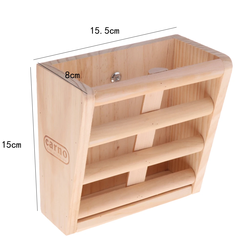 Wooden Hay Feeder Rack 15.5x8x15cm- Manger for Rabbit Guinea Pig Chinchilla And Other Small Animals |