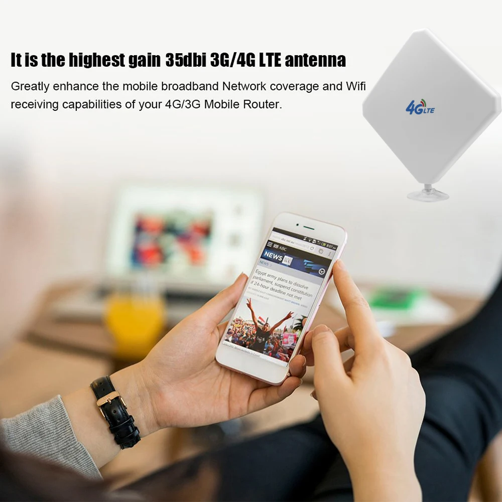 4G LTE антенна SMA 35dBi с высоким коэффициентом усиления присоской двойной Mimo мужской