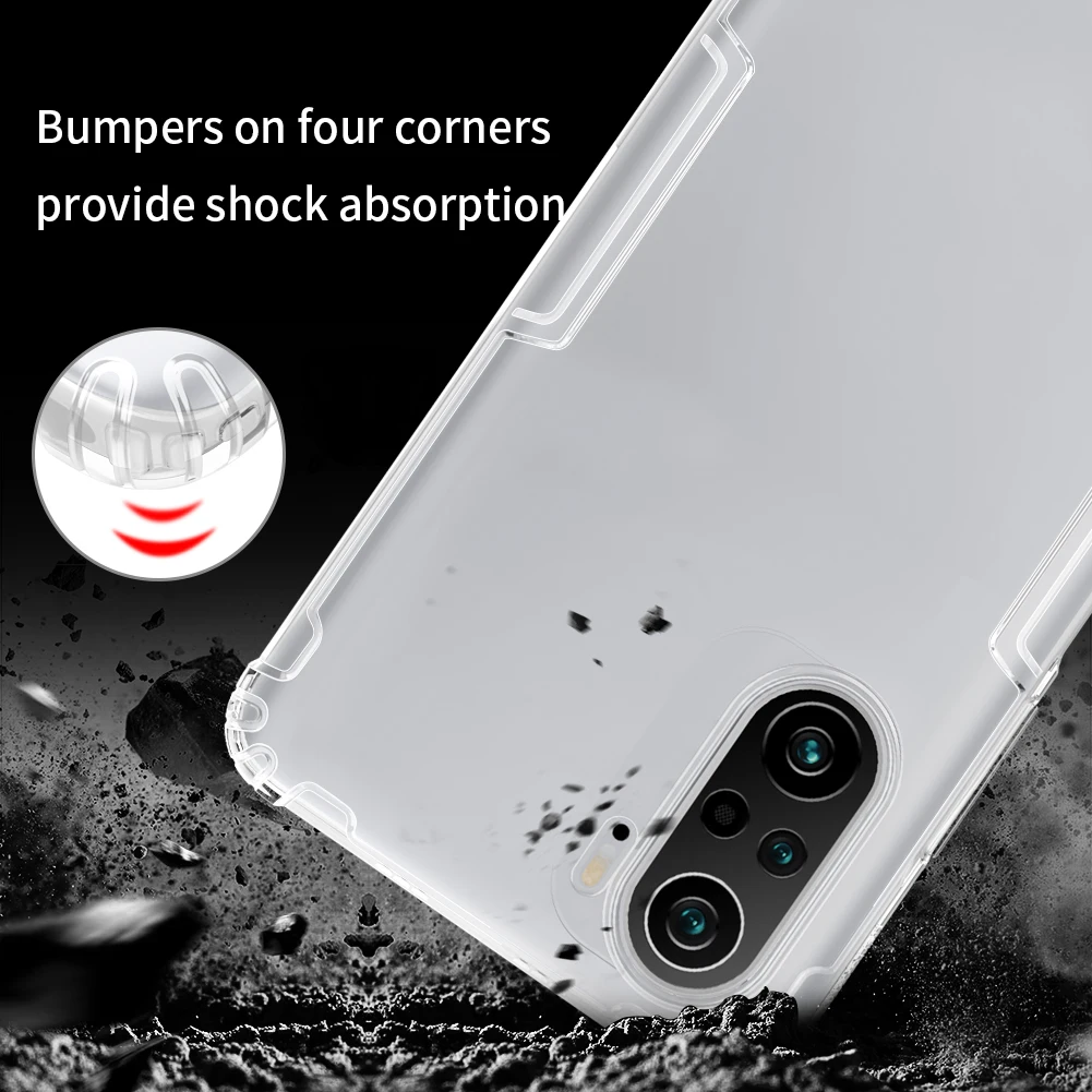 nillkin for xiaomi poco f3 case nature tpu soft touch silicone cover ultra thin protection phone case for xiaomi poco f3 case free global shipping