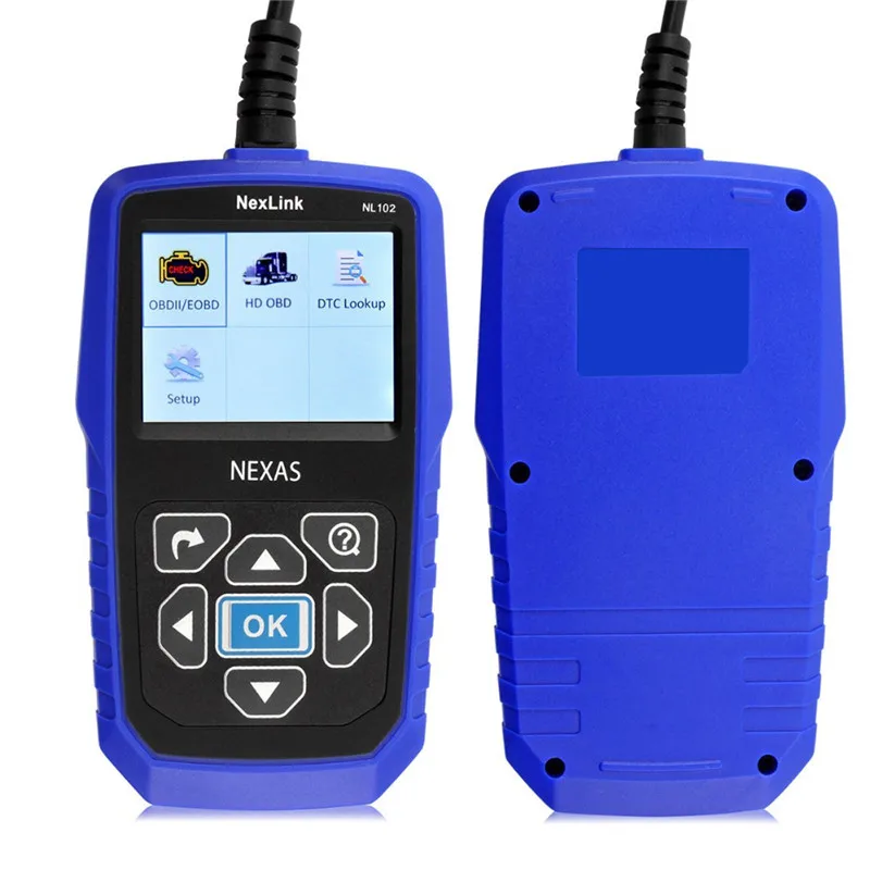NEXAS NL101 OBD2 сканер автомобильный считыватель кода двигателя тестер батареи