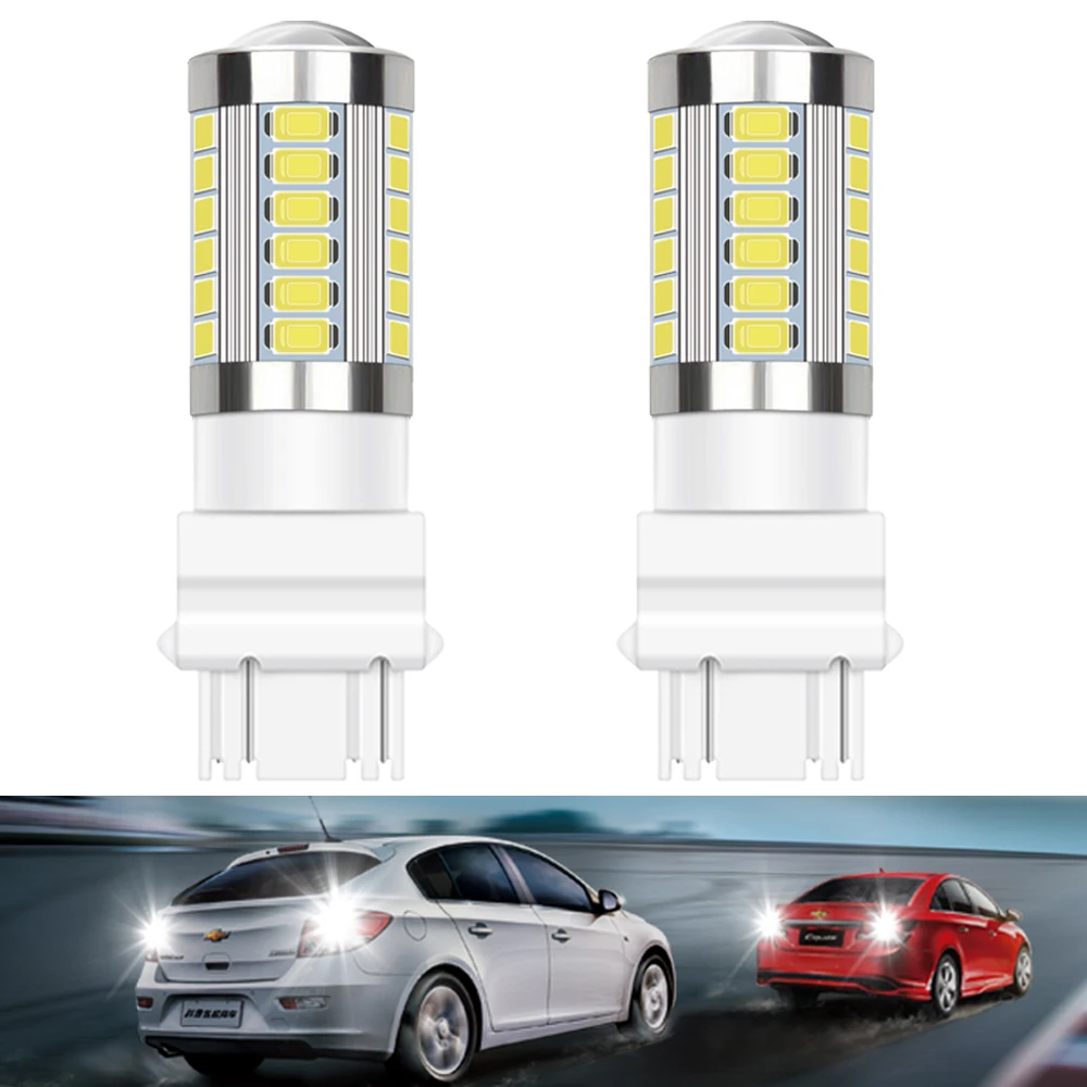 2 шсветодиодный Автомобильные светодиодные лампы Canbus 3157 3156 для Honda Civic 2006 2011 Accord 2003