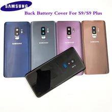 Original SAMSUNG Galaxy S9 Plus S9+ G965 S9 G960F Back Glass Battery Cover Rear Door Housing Panel C