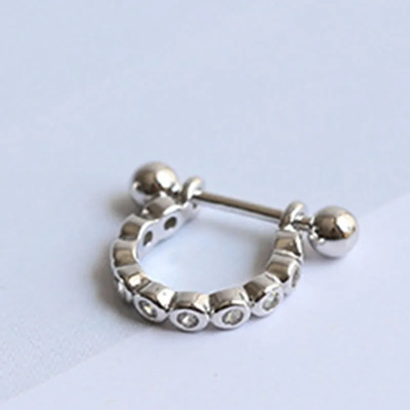 

Gold Silver Color Metal Hoop Earrings for Women Small Simple Round Circle Crystal Earrings Steampunk Accessories