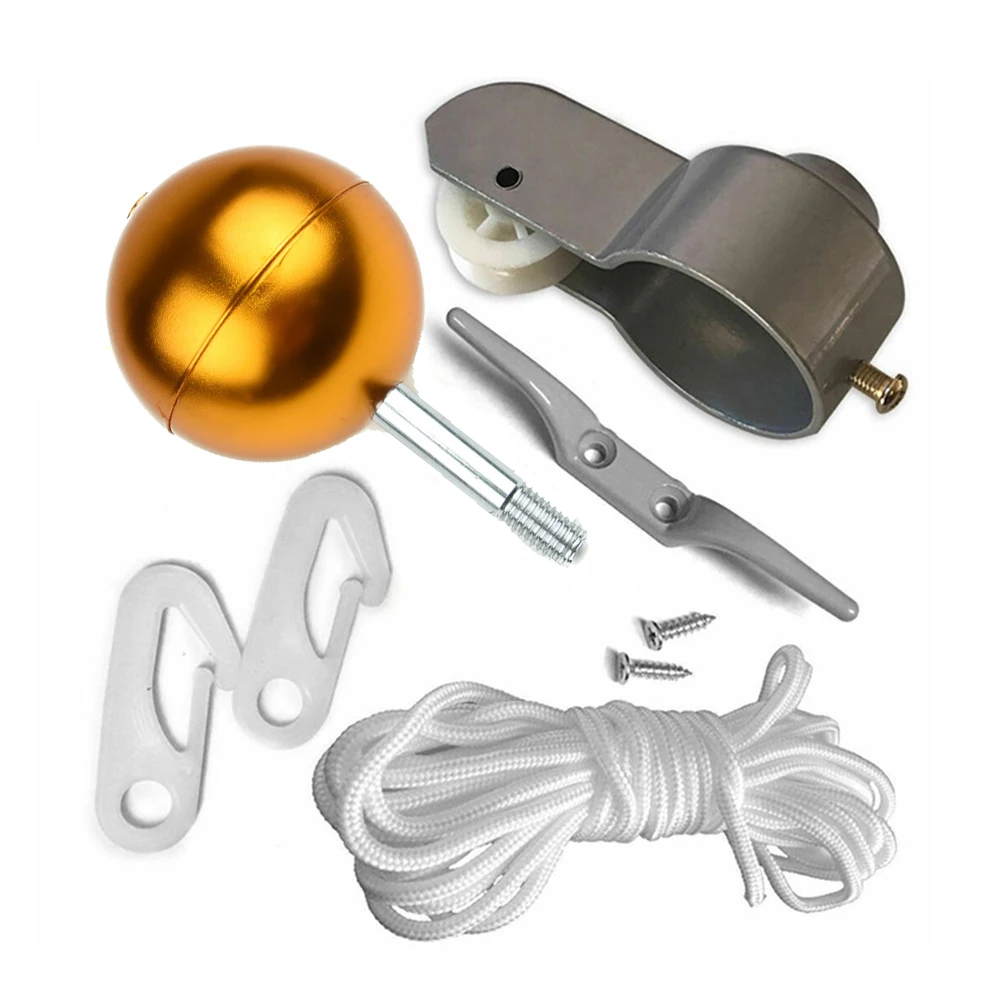 9 шт./компл. детали для флагштока комплект ремонта с нейлоновой оплеткой|Детали