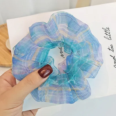 Повязка для волос в клетку с крупным кишечником |