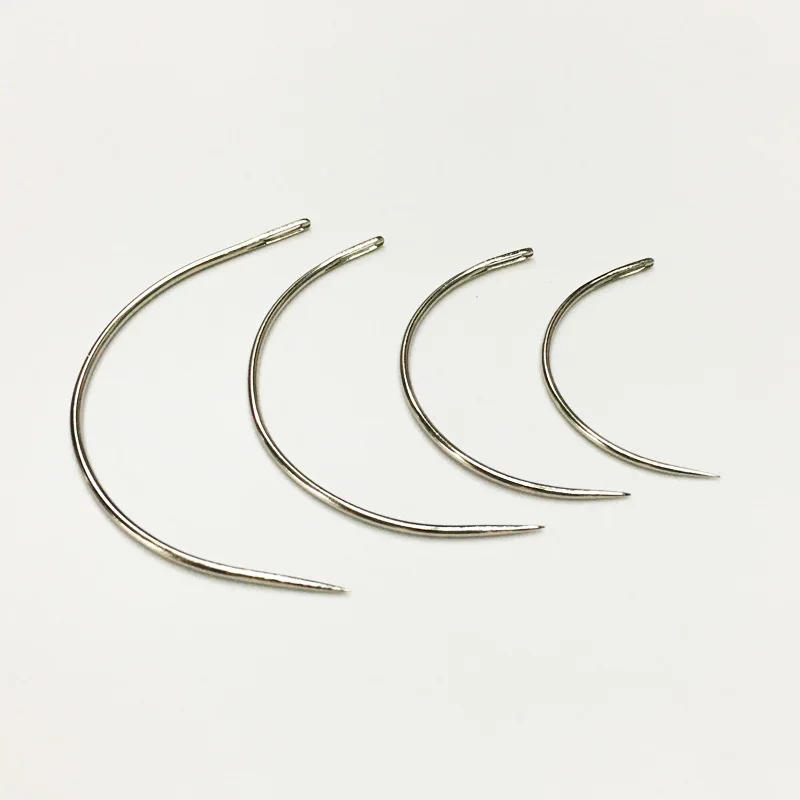 

25pcs Long C TYPE Curved Needles Hair Weaving Thread/Sewing Needles For Hair Extension Tool Ordinary Small Packet