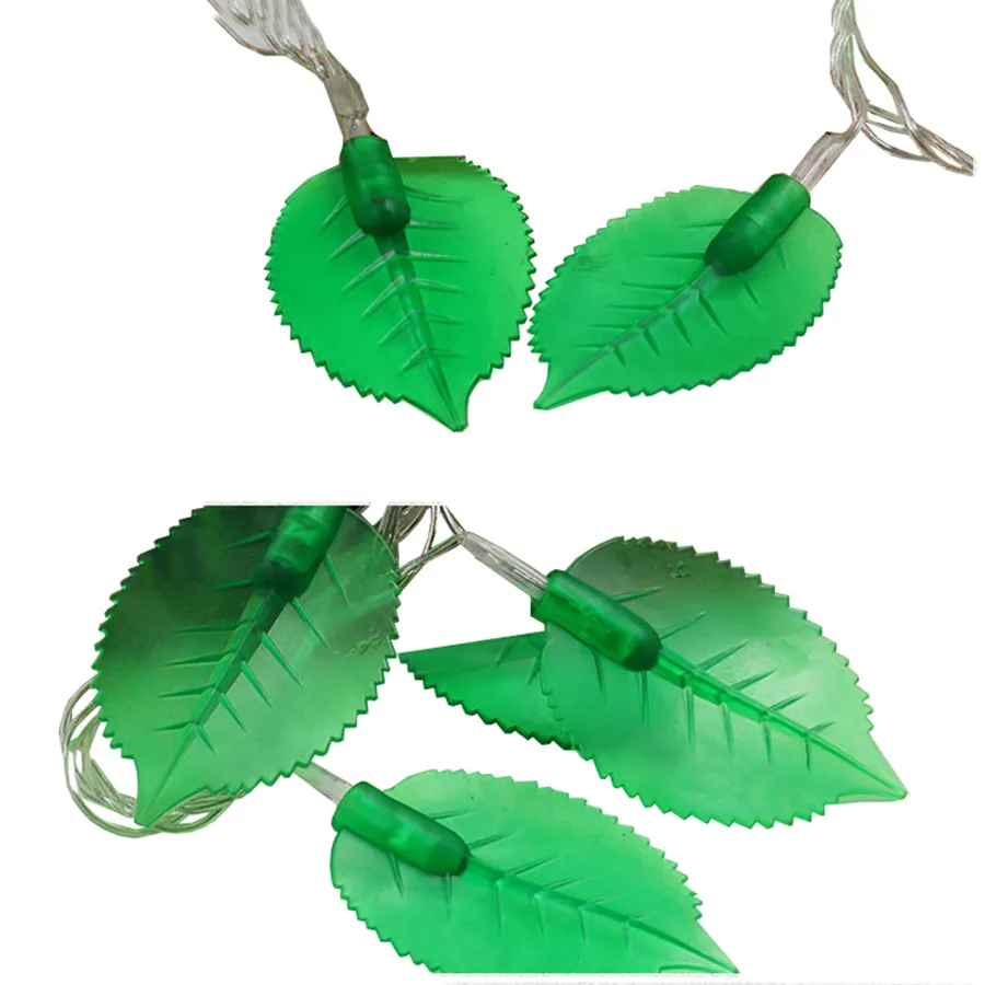 

Thrisdar Green Leaf String Lights10M 100LED 220V Fairy Lights For Indoor Christmas Bedroom Wedding Hoilday Decoration Lighting
