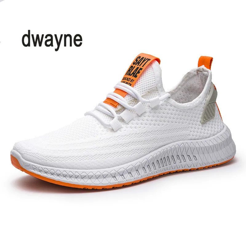 Мужские кроссовки летающего плетения Повседневные Удобные для бега мужская