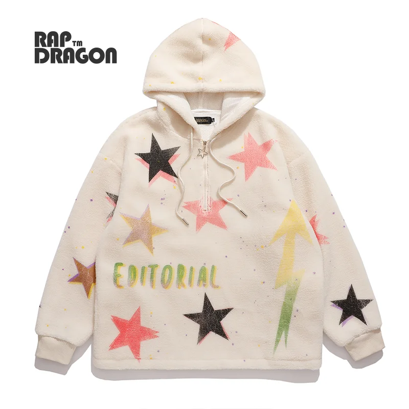 

Men Hoodie Hip Hop Streetwear Harajuku Oversized Printed Graffiti Sweatshirt Cotton Loose Hooded Pullover 2021 Winter Clothing