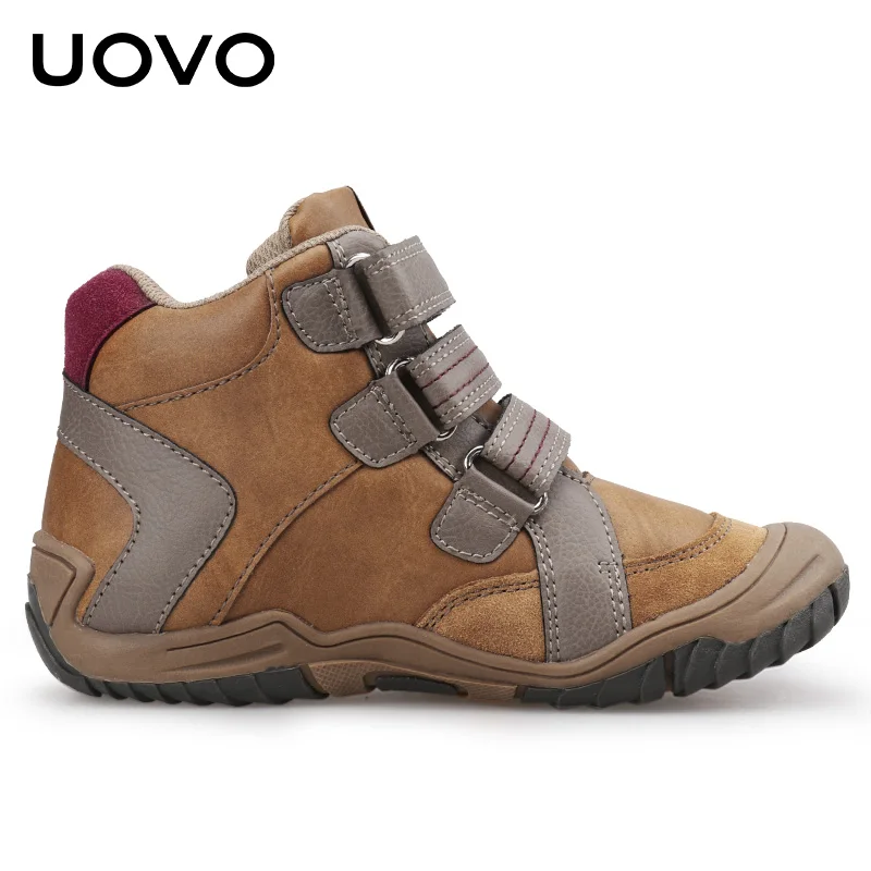 UOVO/ Новое поступление, обувь для мальчиков до середины икры, модная детская спортивная обувь, брендовые уличные детские повседневные кроссовки для мальчиков, размер 26#-36