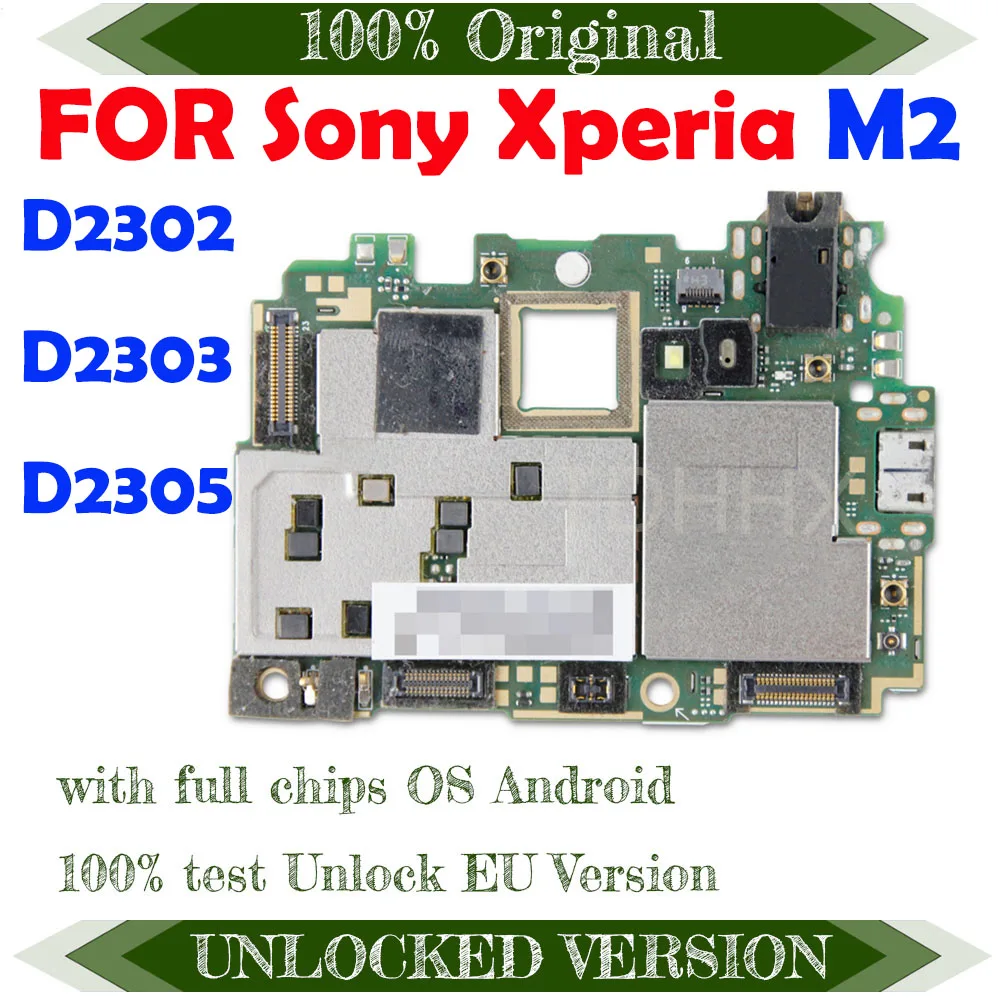 Хорошо работающая б/у разблокированная материнская плата WCDMA для Sony Xperia M2 S50H D2302
