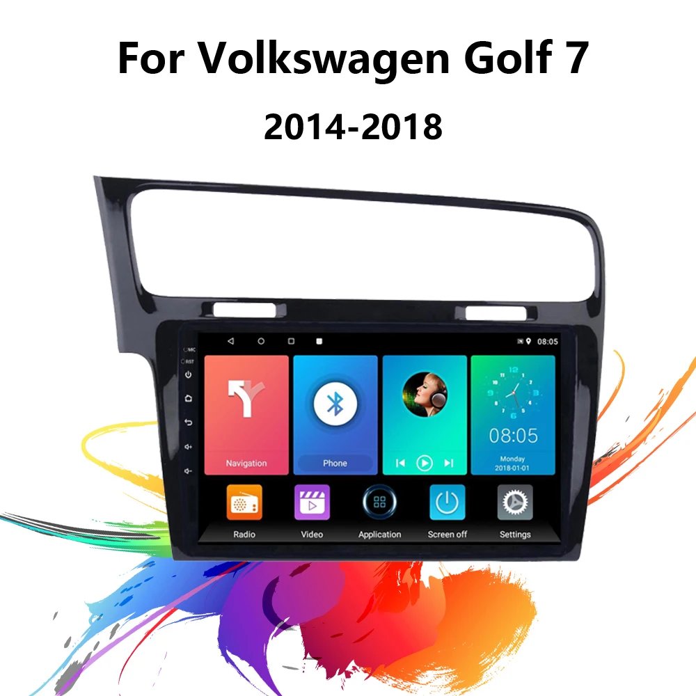 

Eastereggs 10.1 Inch Android 2 Din Car Radio WIFI GPS Navigation Stereo Multimedia Player For Volkswagen Golf 7 2014-2018