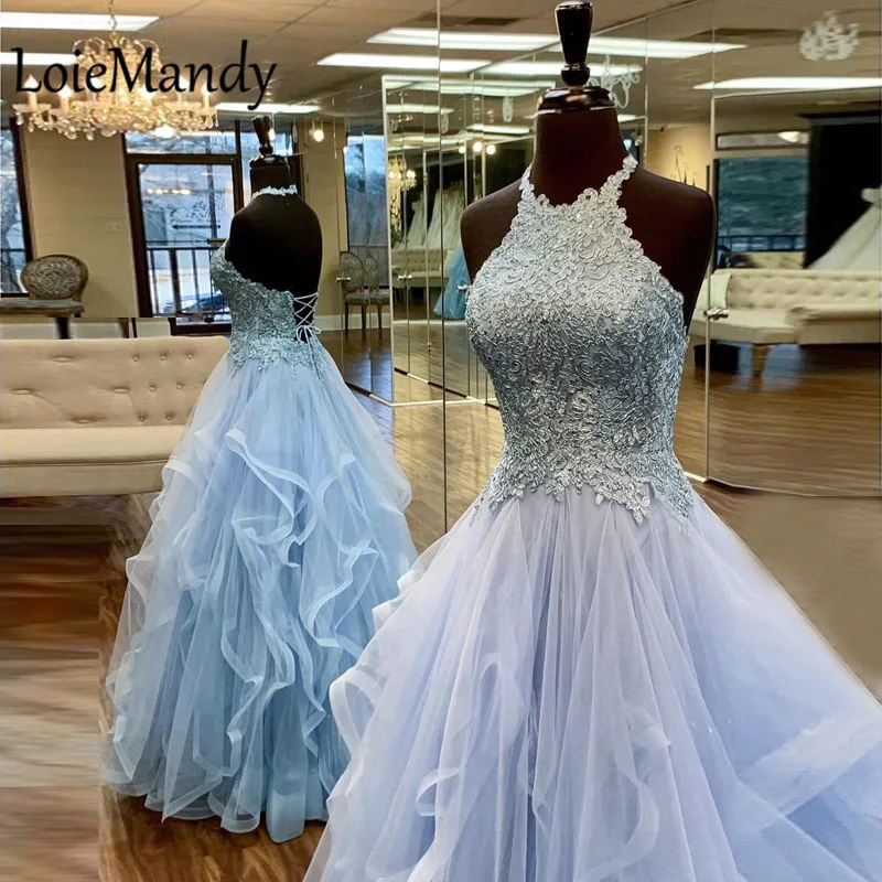 

Пышное Бальное Платье, выпускные платья, длинные 2021, элегантные вечерние платья с круглым вырезом, для женщин, аппликация, кружевное платье, de soirée de mariage