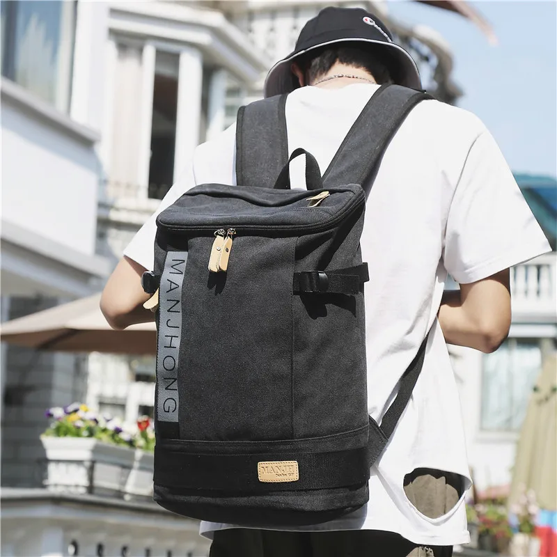 Холщовый мужской рюкзак 2020 новая молодежная модная сумка Повседневная