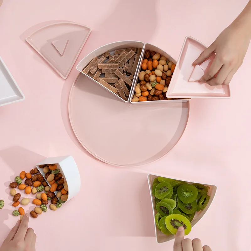 Конфеты закуски орехи сухие фрукты Пластик тарелки посуды дома Кухня вечерние