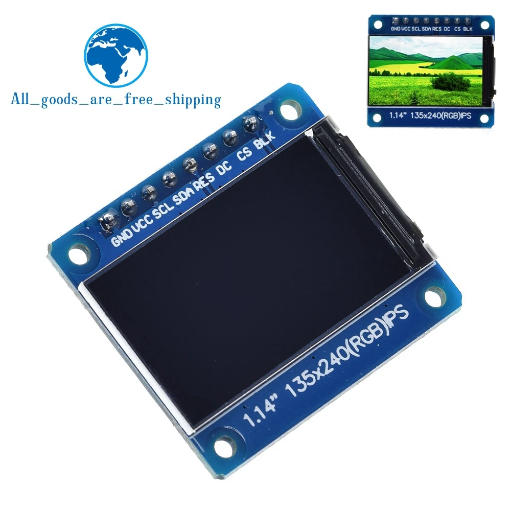 1 шт. Новый IPS 14 дюймов 3 В 8PIN SPI HD полноцветный TFT экран ST7789 Привод IC 135*240|ЖК-модули| |