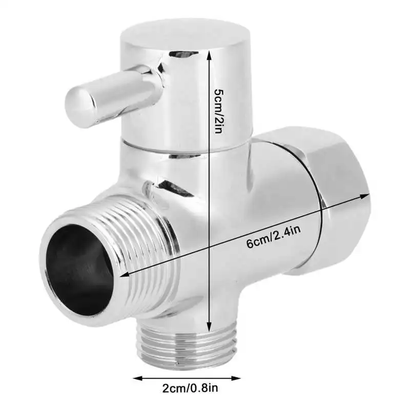 

Shower Arm Diverter Shower Head Diverter Valve /2 Toilet for Bathroom Home Shower