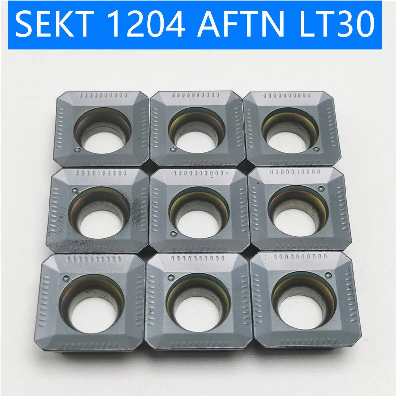 SEKT1204 AFTN LT30 поворотные твердосплавные вставки инструмент токарный фреза режущий инструмент для ЧПУ слот Режущий конец фреза SEKT 1204