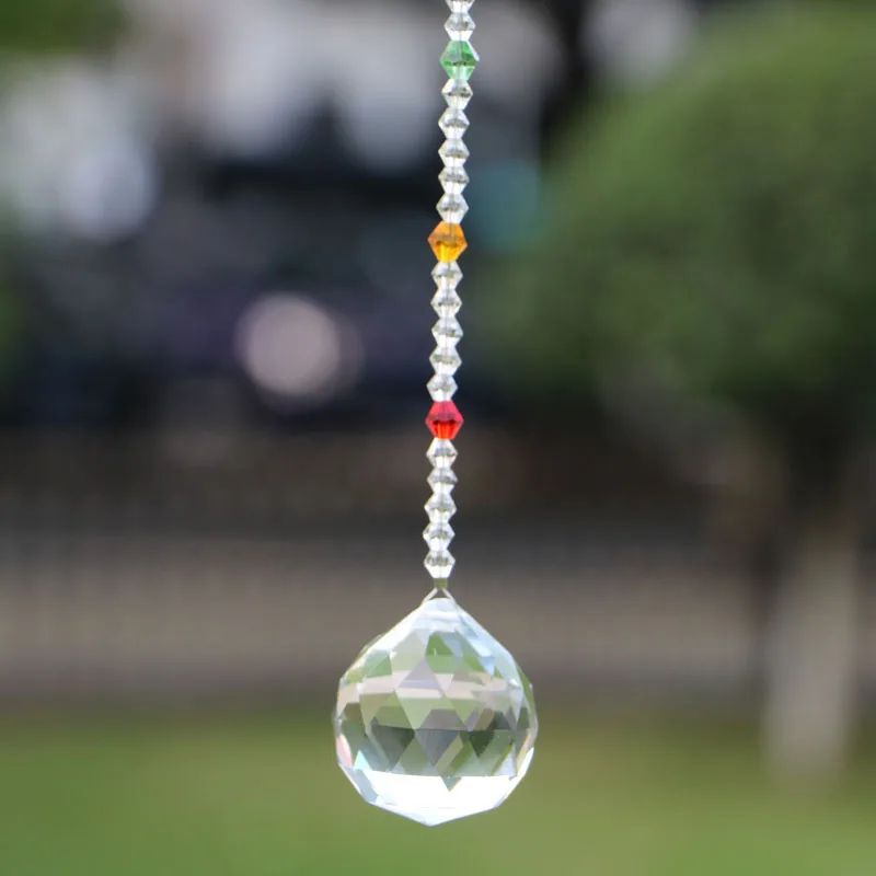 Хрустальная люстра 1 шт. лампа подвеска в форме шара подвесные стеклянные призмы