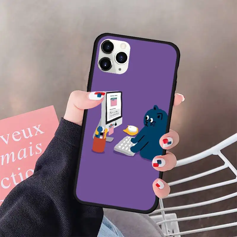 

YNDFCNB House cat Phone Case For IPhone 12 Pro Max 6 6s 7 8 Plus XS XR 12mini se 2020 iphone 11 pro max case