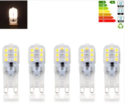 

WOW - 5 10 X G9 5W LED Dimmable Capsule Bulb Replace Light Lamps AC220-240V UK Use single super bright 1.5W LED light source
