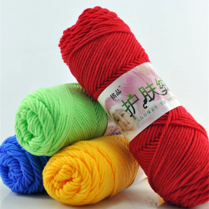 Цветная толстая пряжа 50 г для вязания Детское вязание шерстяная ручного