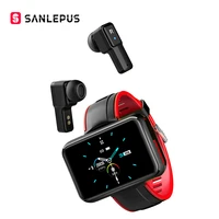 2021 new sanlepus smart watch men women smartwatch with wireless headphones dial headphones earbuds sport fitness bracelet