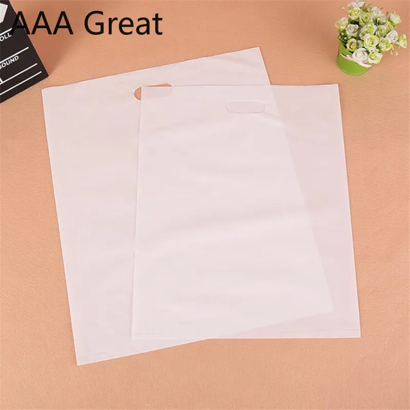 100 шт./лот прозрачные сумки сумка для покупок супермаркет пластиковые пакеты с