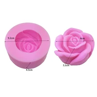 new 3d flower rose silicone fondant soap mold cake jelly candy mousse chocolate decoration baking tool moulds diy candle mould