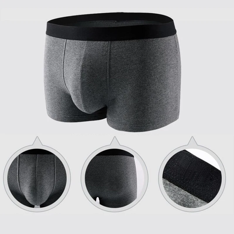

8pcs Cotton Men's Underwear Boxers Male Panties Breathable Sexy Man Boxer Solid Underpants Comfortable Plus Size Shorts Lot