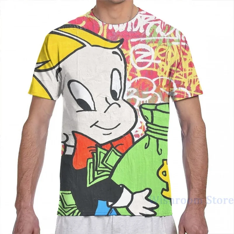 Richie Rich мужская женская футболка с принтом модная для девочек топы мальчиков