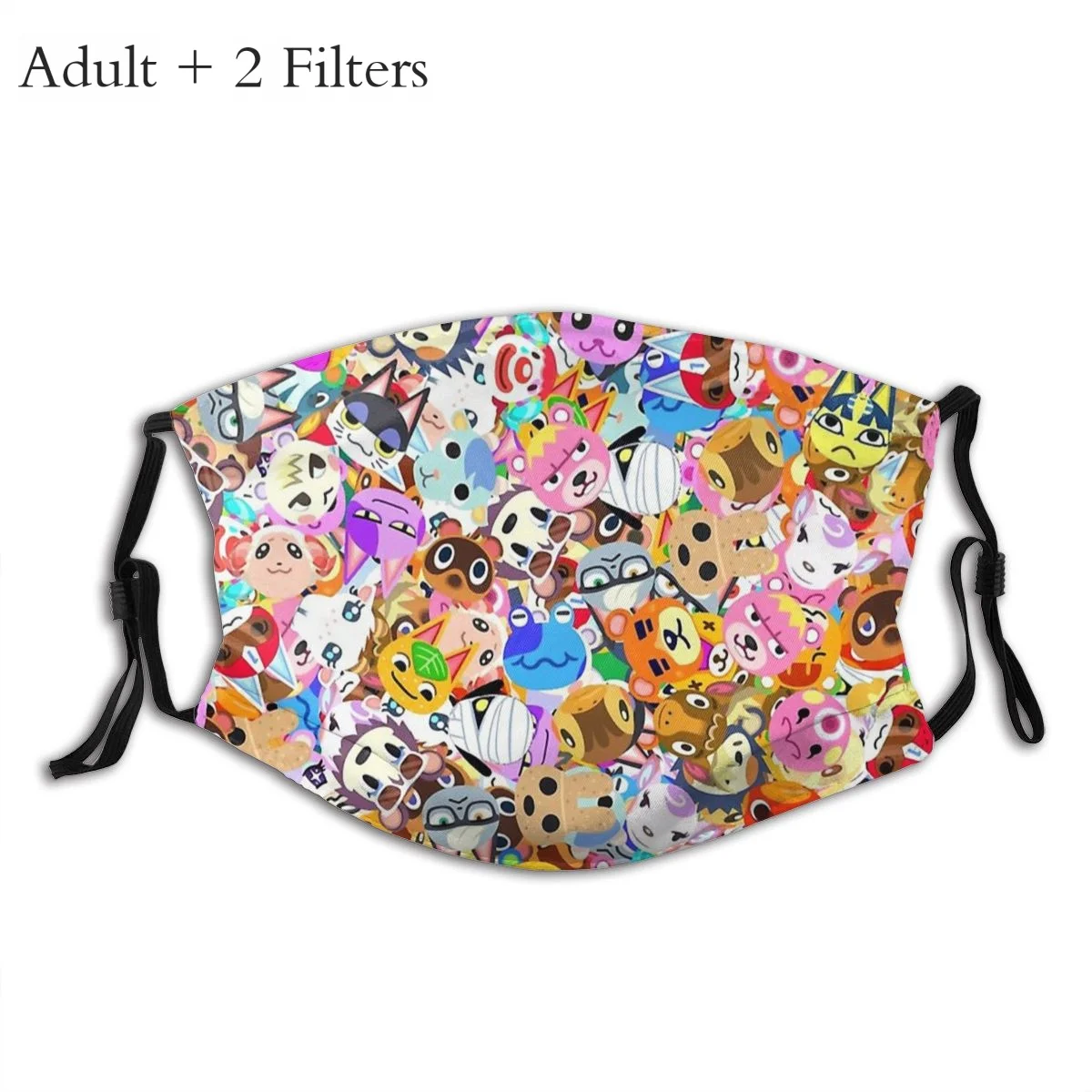 

Set Ver 1 Mouth Face Mask Animal Crossing New Horizons Cosplay Game Protection Reusable Washable Masks With Filters Mouth Cover