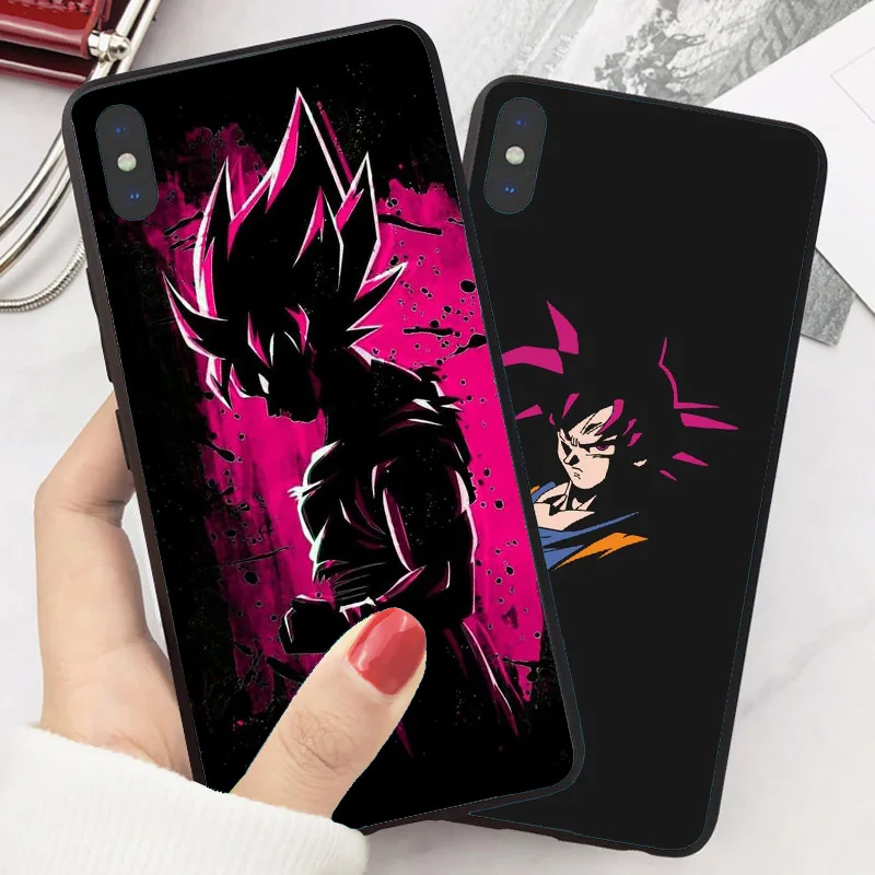 Dragon Ball Super Zoon Goku Черный силиконовый чехол для телефона iPhone 11 11PRO MAX X 5 5S 6 6splus 7 8 Plus XR XS