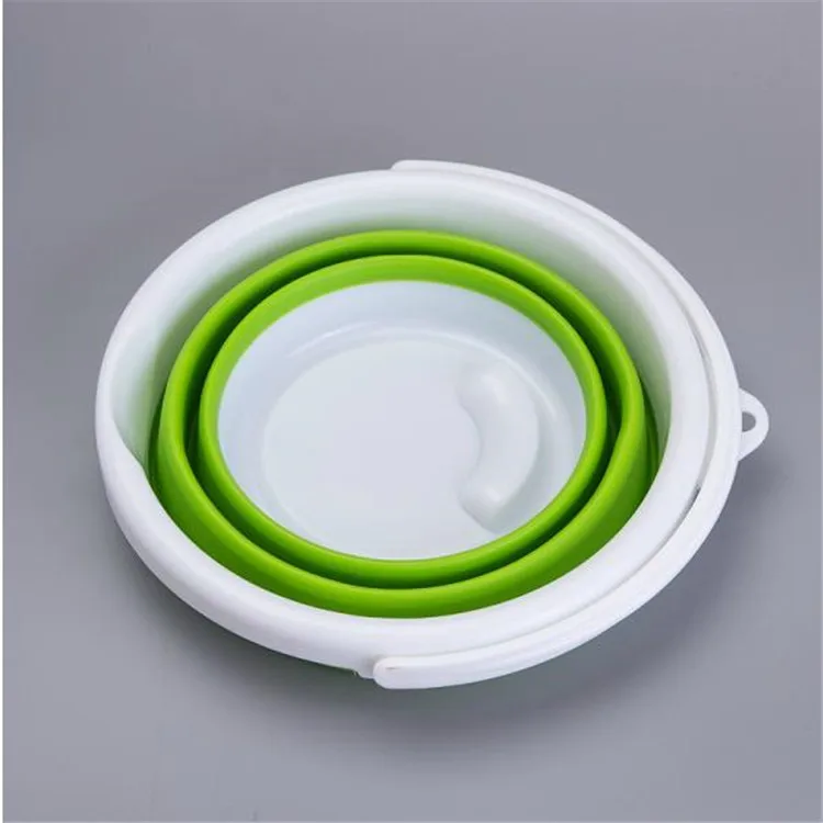 

10L/5L/3 Collapsible Bucket Portable Folding Bucket Lid Silicone Car Washing Bucket Children Outdoor Fishing Travel Home Storage