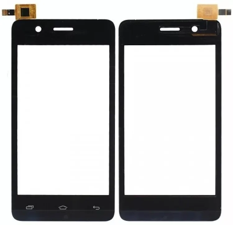 Сенсорное стекло (тачскрин) для Micromax Q326 черное Диагональ 4 |