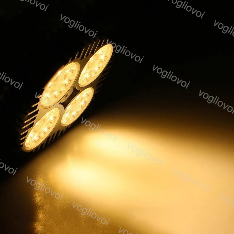 

Vogliovoi Led Light Bulbs Par38 35W 40W SMD2835 Warm White With Fan For Jewelry Clothing Shop Gallery Led Track Rail Light