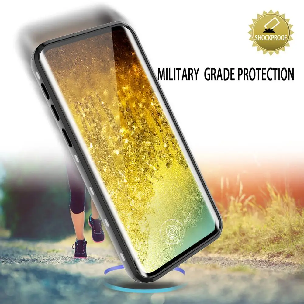 SHELLBOX Waterproof Case For Samsung S10 Plus Smart Shockproof Cover for Galaxy Phone Outdoor Sport Fundas |