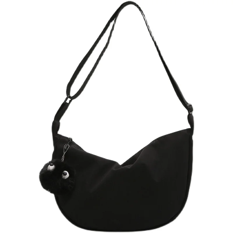 

Spring summer nylon messenger bag women's 2021 new fashion dumpling bag light small messenger bag armpit bag versatile shoulder