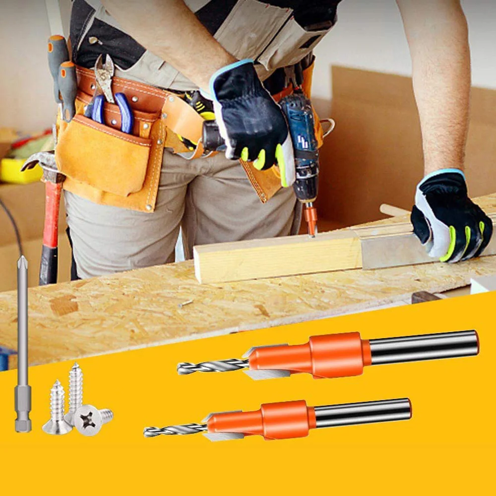 Набор сверл для столярной пилы инструмент резки резьбы конический Жесткий