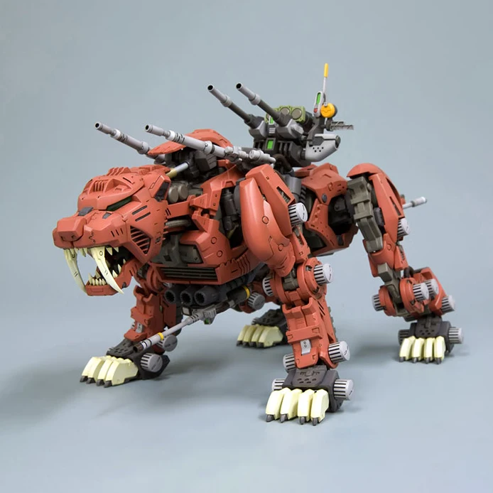 KOTOBUKIYA Assembled model HMM ZOIDS South mechanical beast EZ-016 Sabre-toothed tiger Reprinted spot toy figure ornament