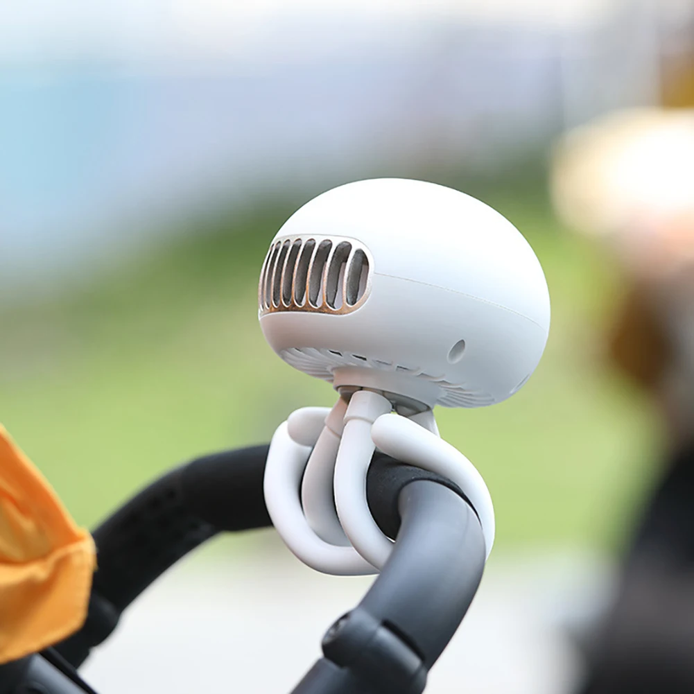 

Fan Portable Bladeless Fan Mini Handheld Fans with Flexible Tripod Clip Fans for Stroller Car Seat Crib Bike Desktop Decorations