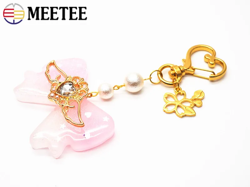 Meetee 20/50pcs Metal Key chain O D Ring Buckle Shackles Star Heart Shape DIY Bag Hardware Accessories Decoration BF020 | Дом и сад